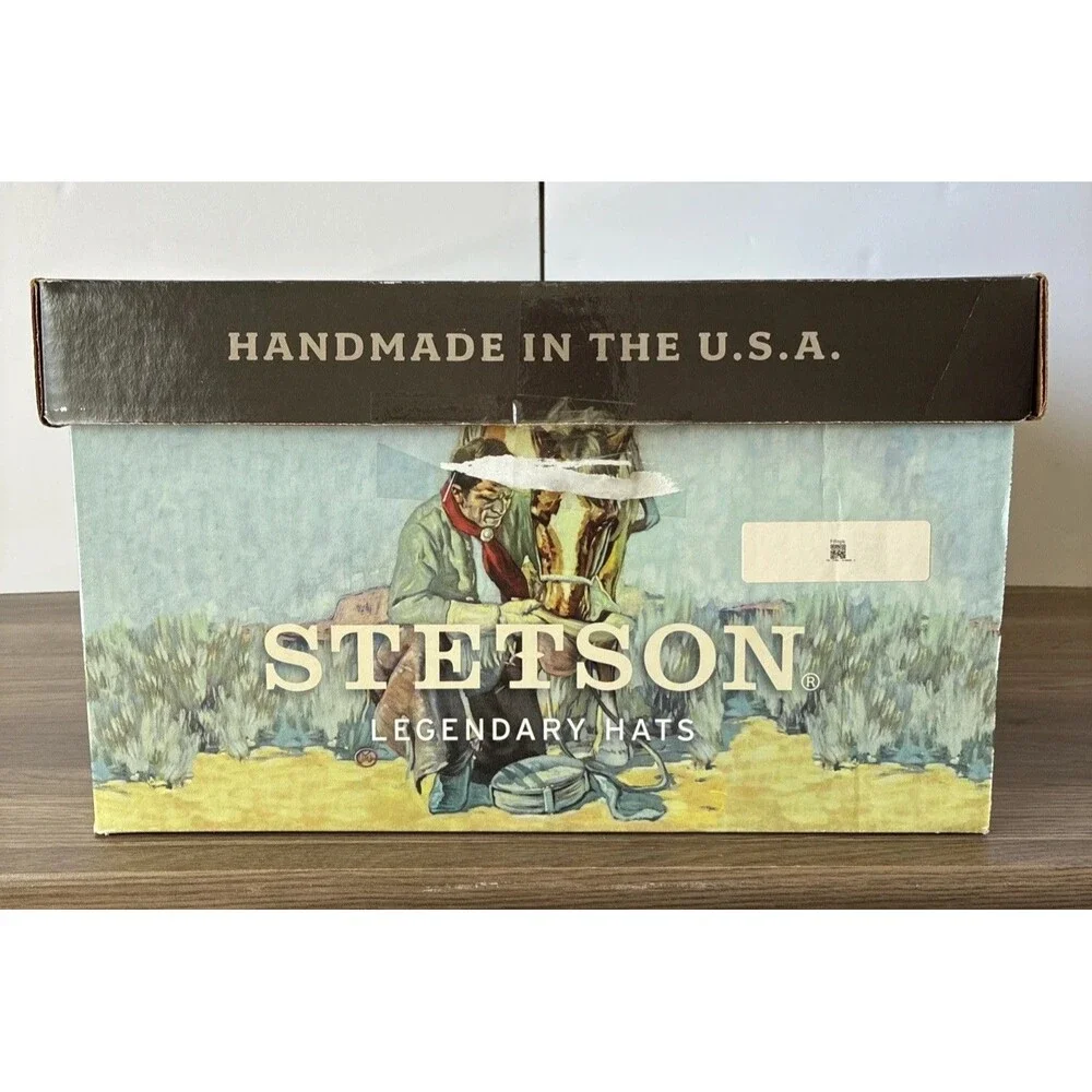 New In BOX, Stetson The Rawlins Cowboy Hat, Size Medium, KB Oak Brown, 3.5” Brim - Picture 7 of 16